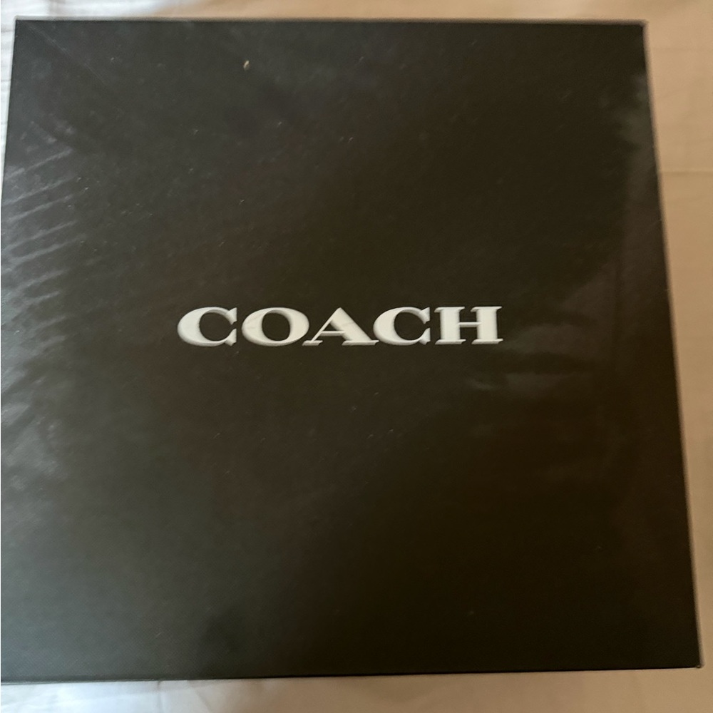 Coach White boots with box